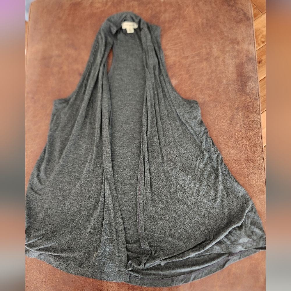 Y2K Love Culture Charcoal Drape Vest